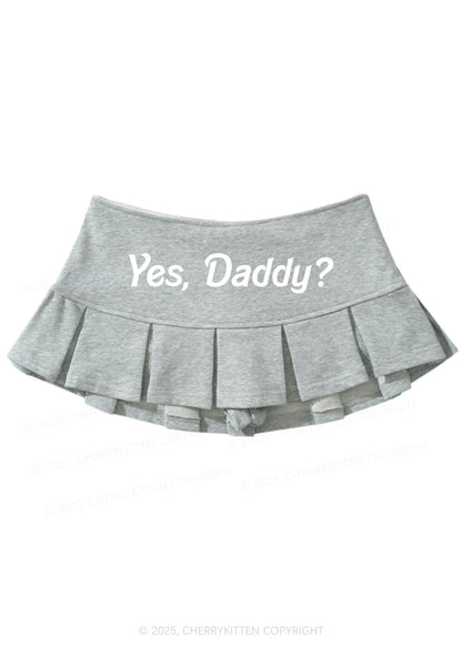 Yes Daddy Y2K Mini Pleated Skirts Cherrykitten
