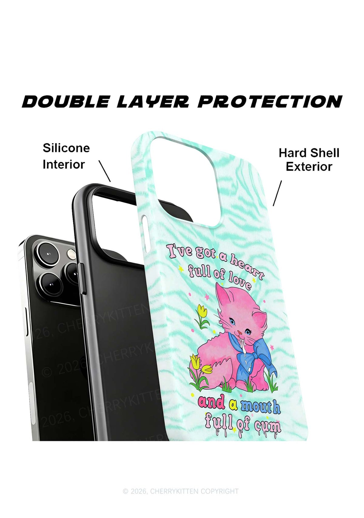 Heart Full Of Love Y2K Phone Case Cherrykitten