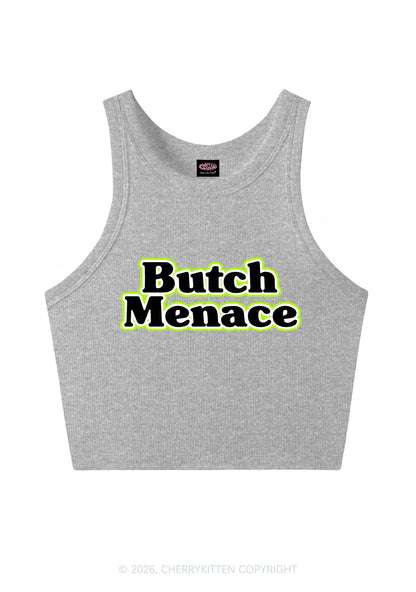 Butch Menace Pride Y2K Crop Tank Top Cherrykitten