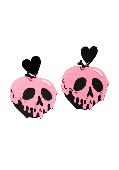 Halloween Acrylic Skull Head Y2K Earrings Cherrykitten