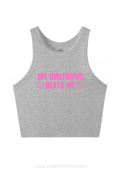 My Girlfriend Beats Me Y2K Crop Tank Top Cherrykitten