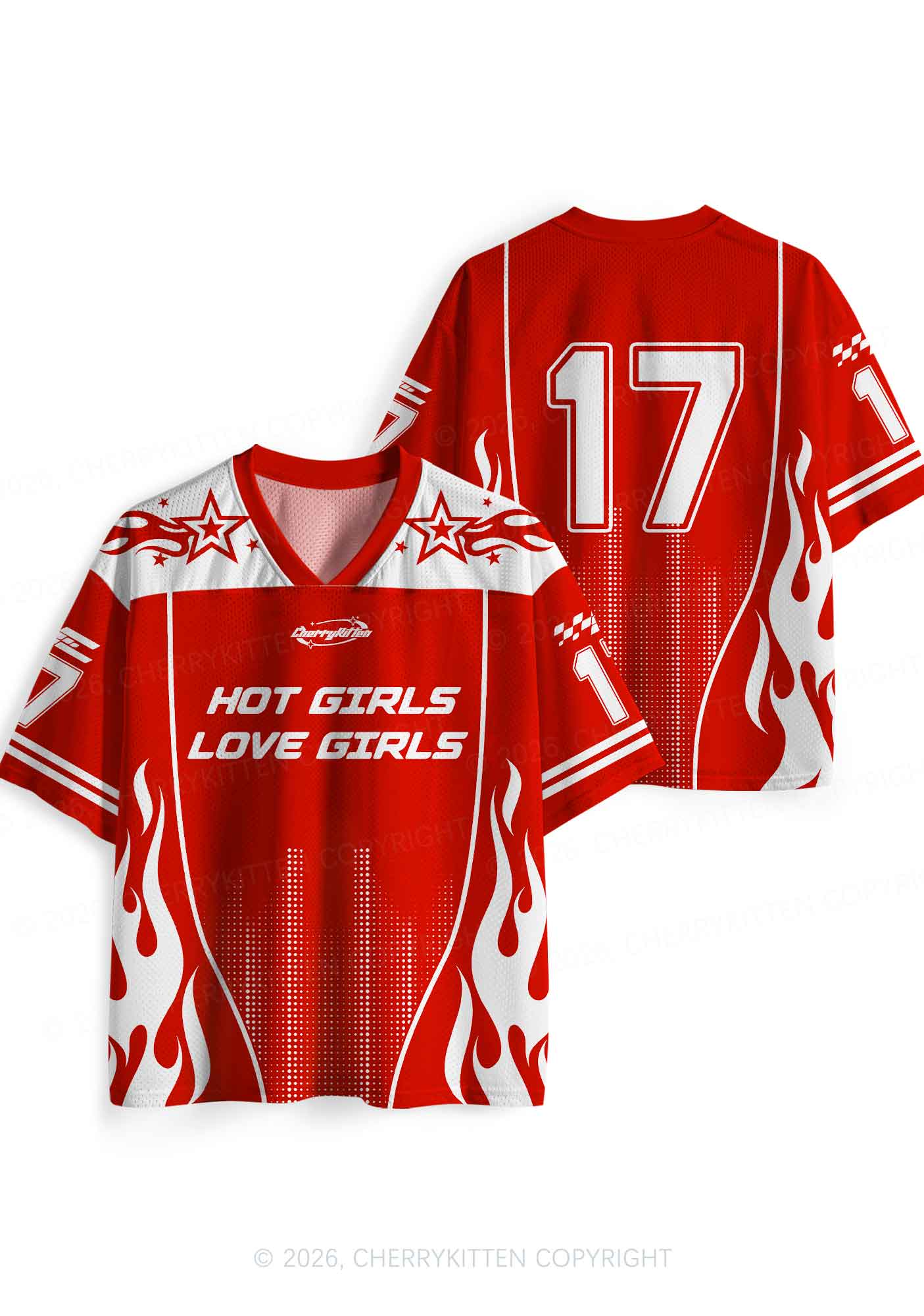 Hot Girls Love Girls Pride Y2K Sport Jersey Shirts Cherrykitten