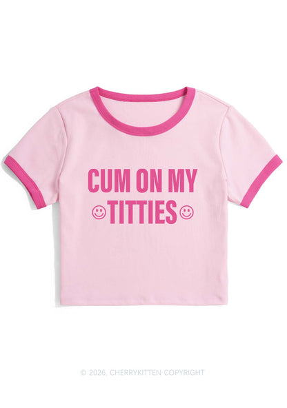 Cxm On My Txtties Y2K Ringer Tee Cherrykitten