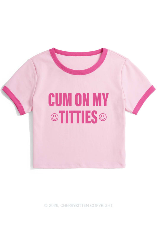 Cxm On My Txtties Y2K Ringer Tee Cherrykitten