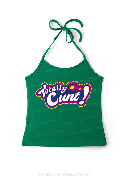 Totally Cxxt Y2K Halter Neck Cami Cherrykitten
