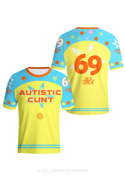 Autistic Cxxt Stars Y2K Football Jersey Shirts Cherrykitten