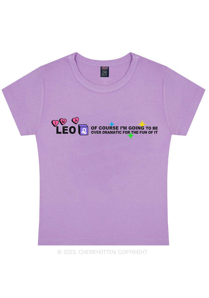 Curvy I'm A Leo Y2K Baby Tee Cherrykitten