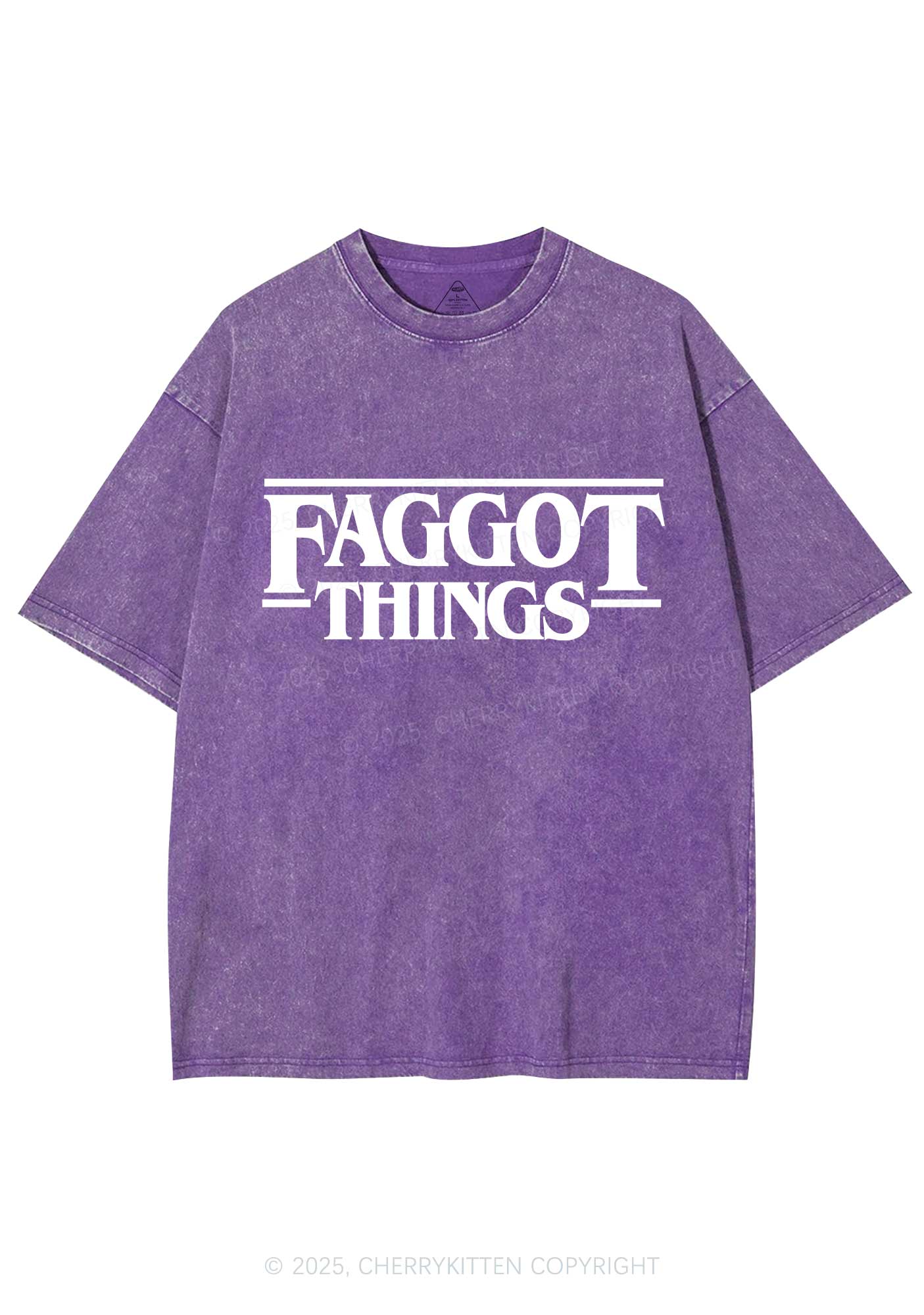 Faggot Things Pride Y2K Shirts Washed Tee Cherrykitten