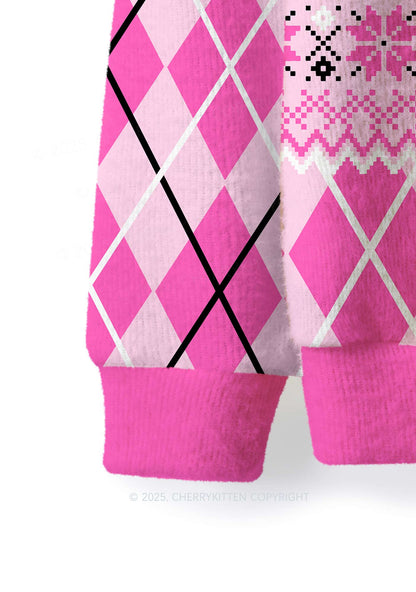 Best Ex Boyfriend Y2K Christmas Knit Sweatshirt Cherrykitten