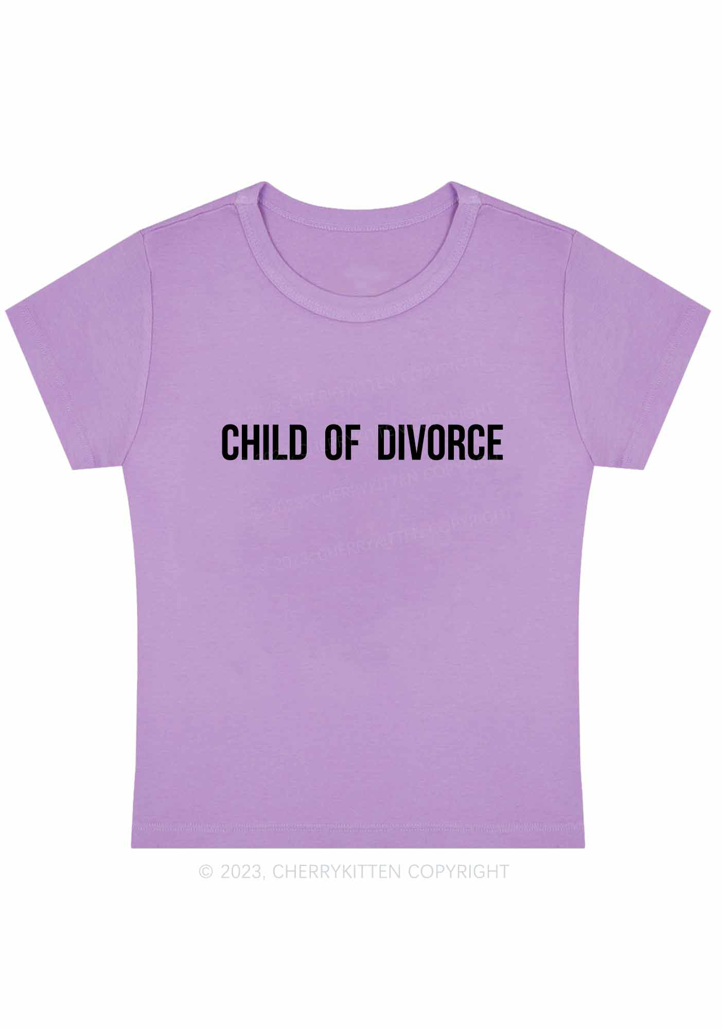 Child Of Divorce Y2K Baby Tee Cherrykitten