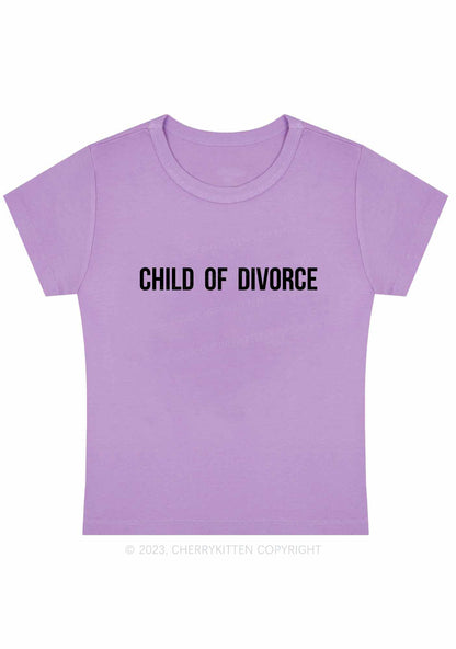 Child Of Divorce Y2K Baby Tee Cherrykitten