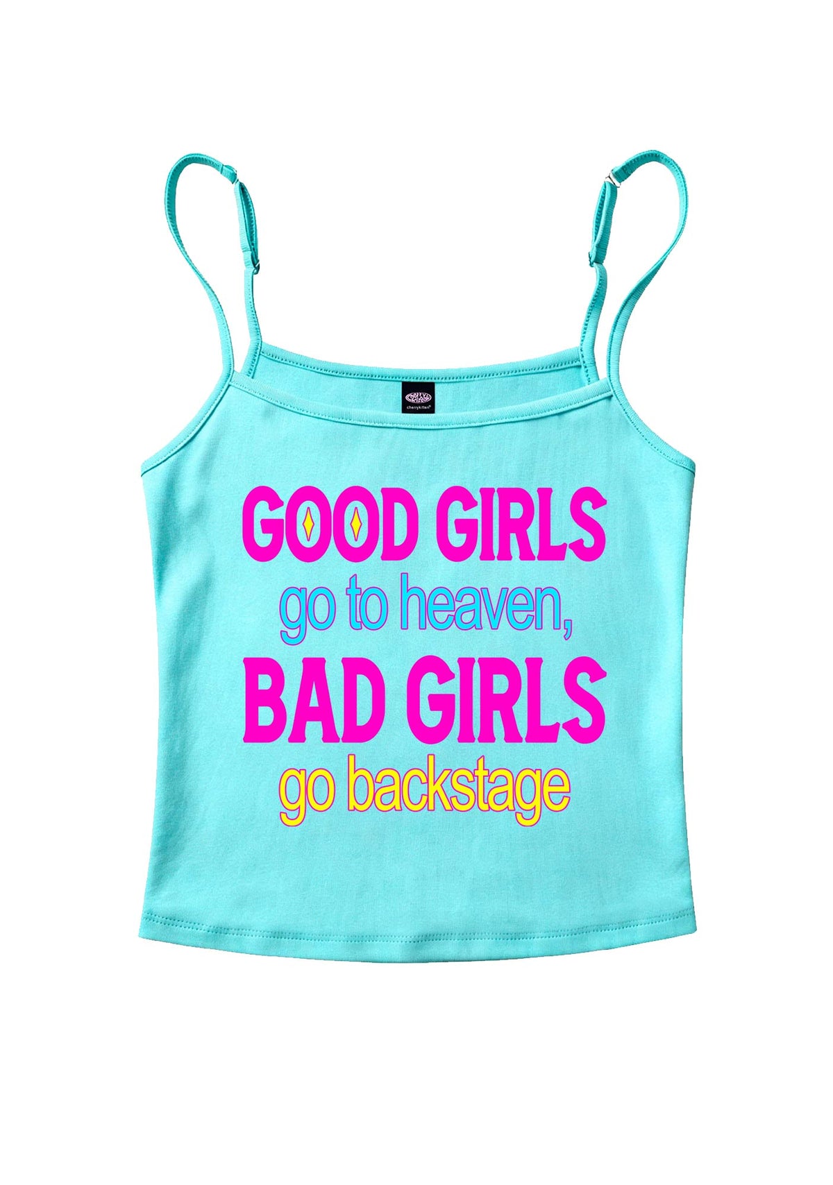 Bad Girls Go Backstage Y2K Spaghetti Strap Cami Cherrykitten