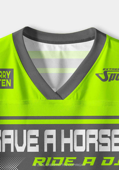 Custom Green Ride A DJ Y2K Crop Sport Jersey Shirts Cherrykitten
