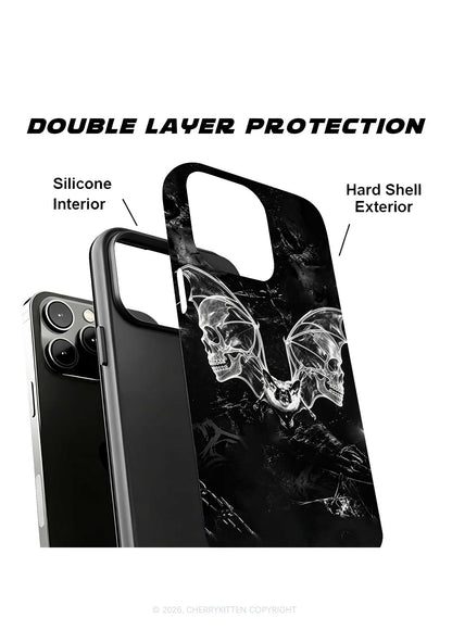 Halloween Bat Skeleton Wings Y2K Phone Case Cherrykitten
