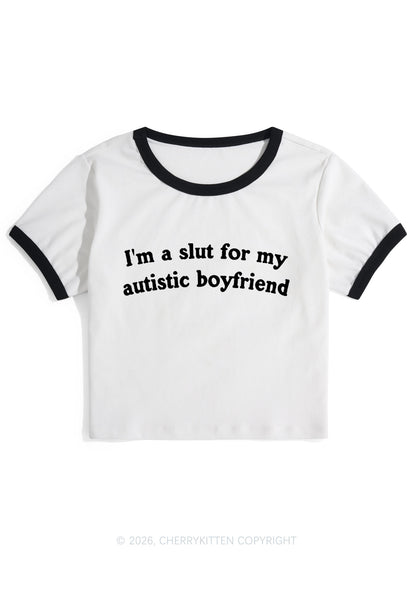 Slxt For My Autistic BF Y2K Ringer Tee Cherrykitten
