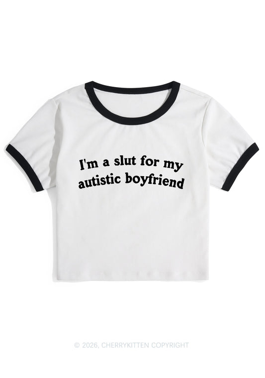 Slxt For My Autistic BF Y2K Ringer Tee Cherrykitten