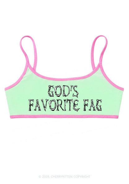Halloween Gods Favorite Fag Y2K Super Crop Cami Cherrykitten