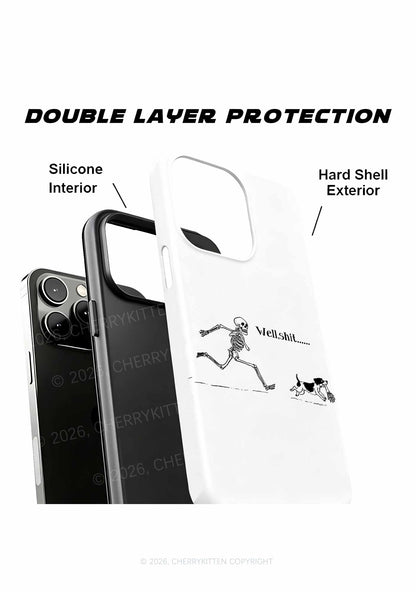 Halloween Skeleton Chase Dog Y2K Phone Case Cherrykitten