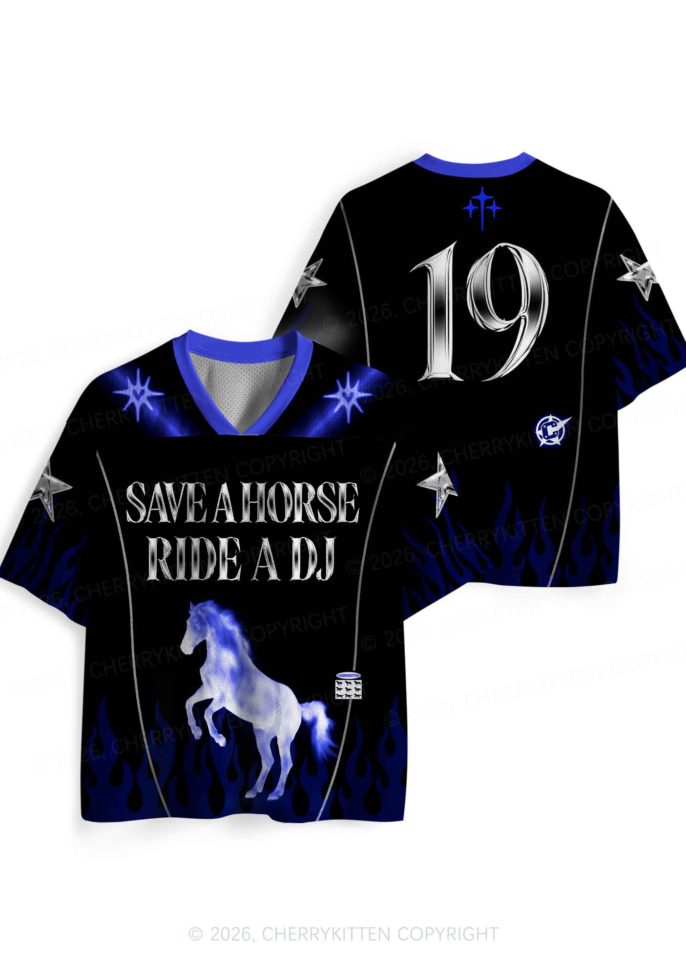 Ride A DJ Horse Y2K Sport Jersey Shirts Cherrykitten