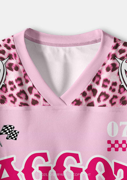 Custom Leopard Star Faggot Pride Y2K Crop Sport Jersey Shirts Cherrykitten