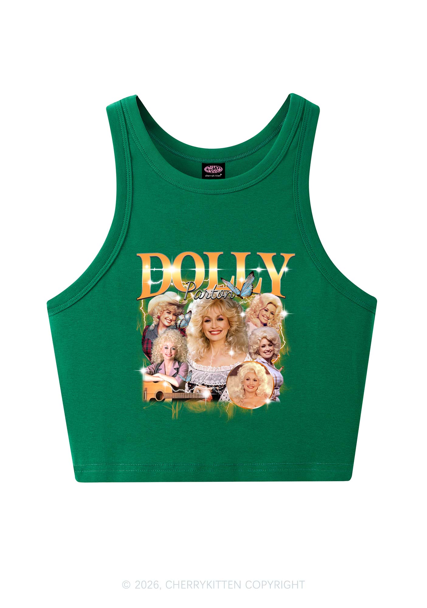 DP Vintage Portrait Y2K Crop Tank Top Cherrykitten