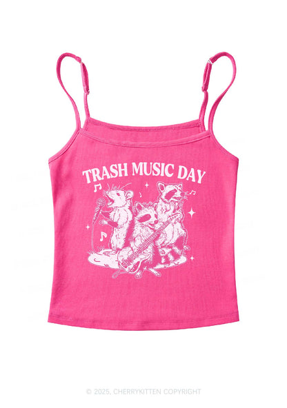 Trash Music Day Y2K Spaghetti Strap Cami Cherrykitten