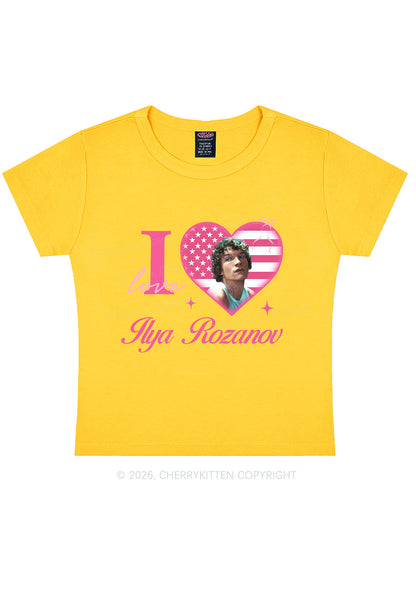 I Love IR HR Y2K Baby Tee Cherrykitten