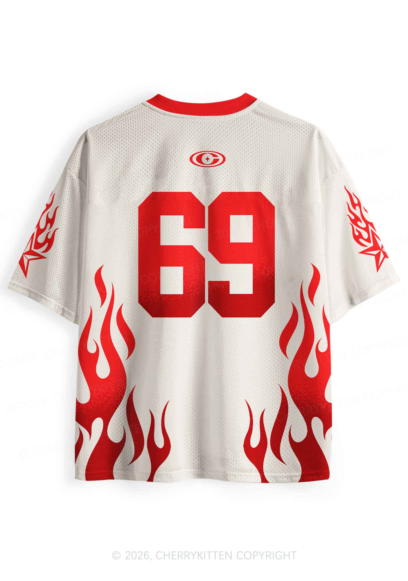Creamy White Custom GF BF Photo Y2K Sport Jersey Shirts Cherrykitten