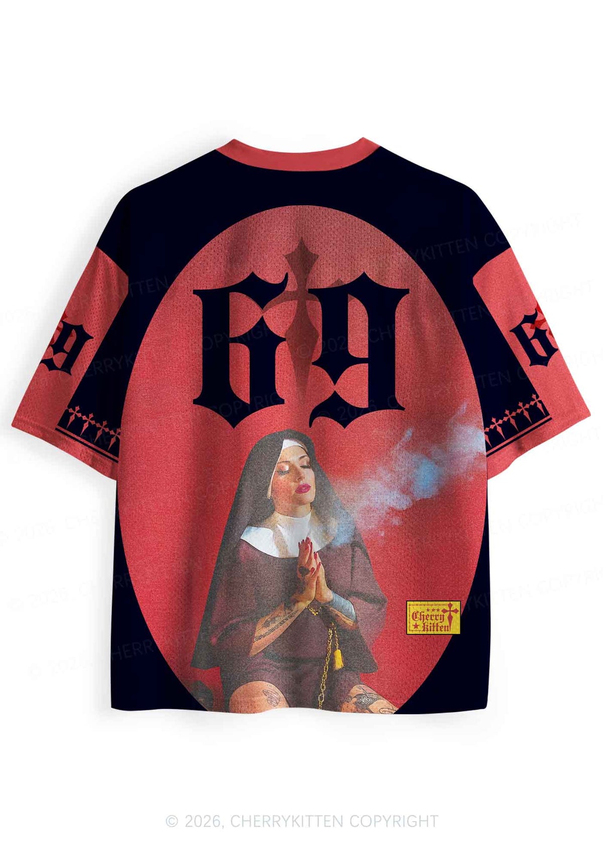 Holy Smokes Y2K Sport Jersey Shirts Cherrykitten