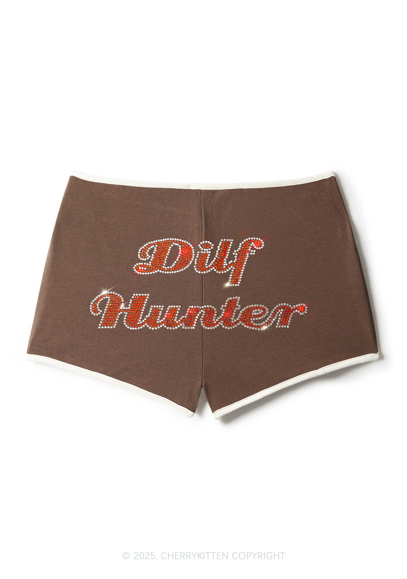 Rhinestone Green Hunter Y2K Booty Shorts Cherrykitten