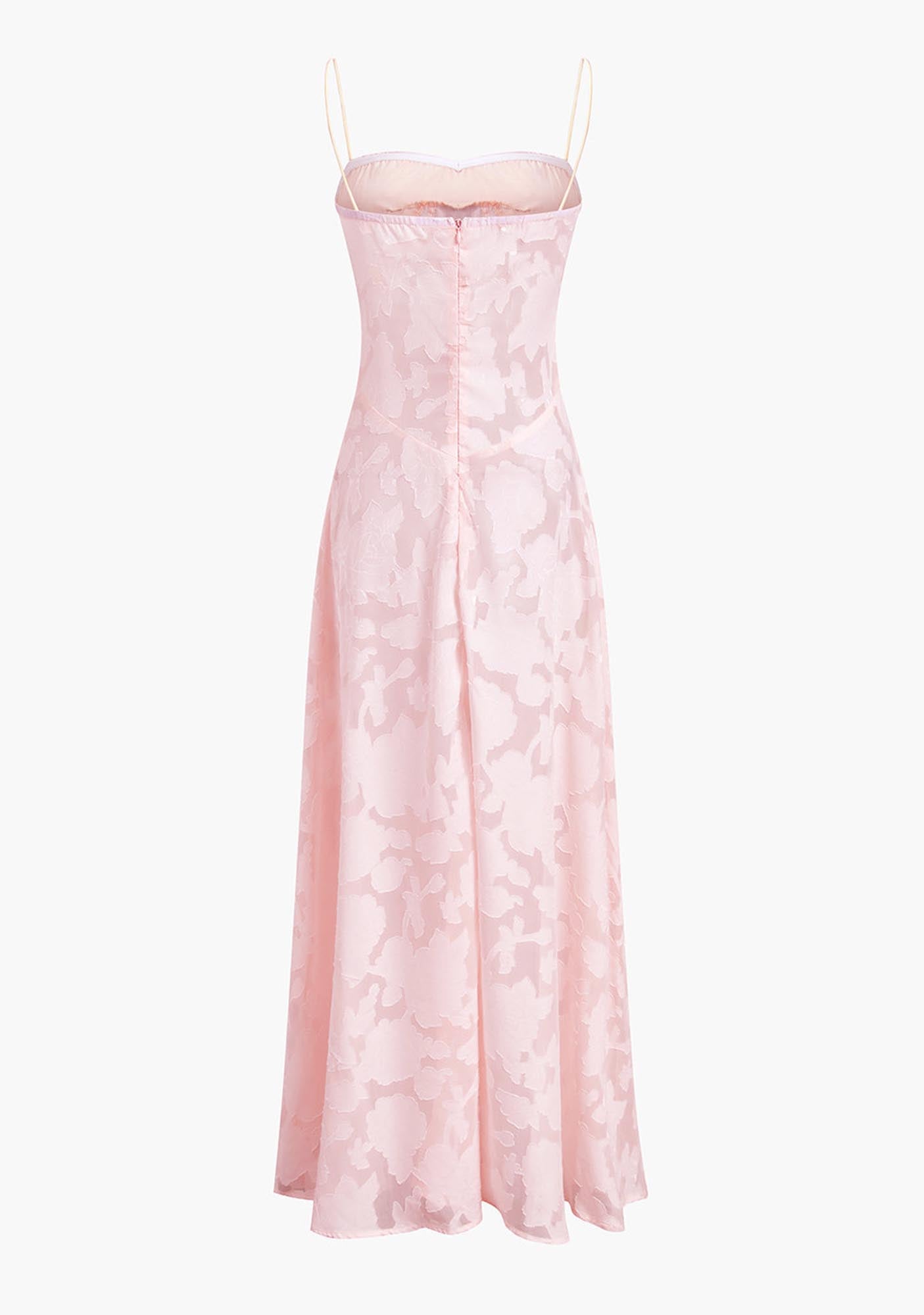 Y2K See-through Pink Floral Suspender Dress Cherrykitten