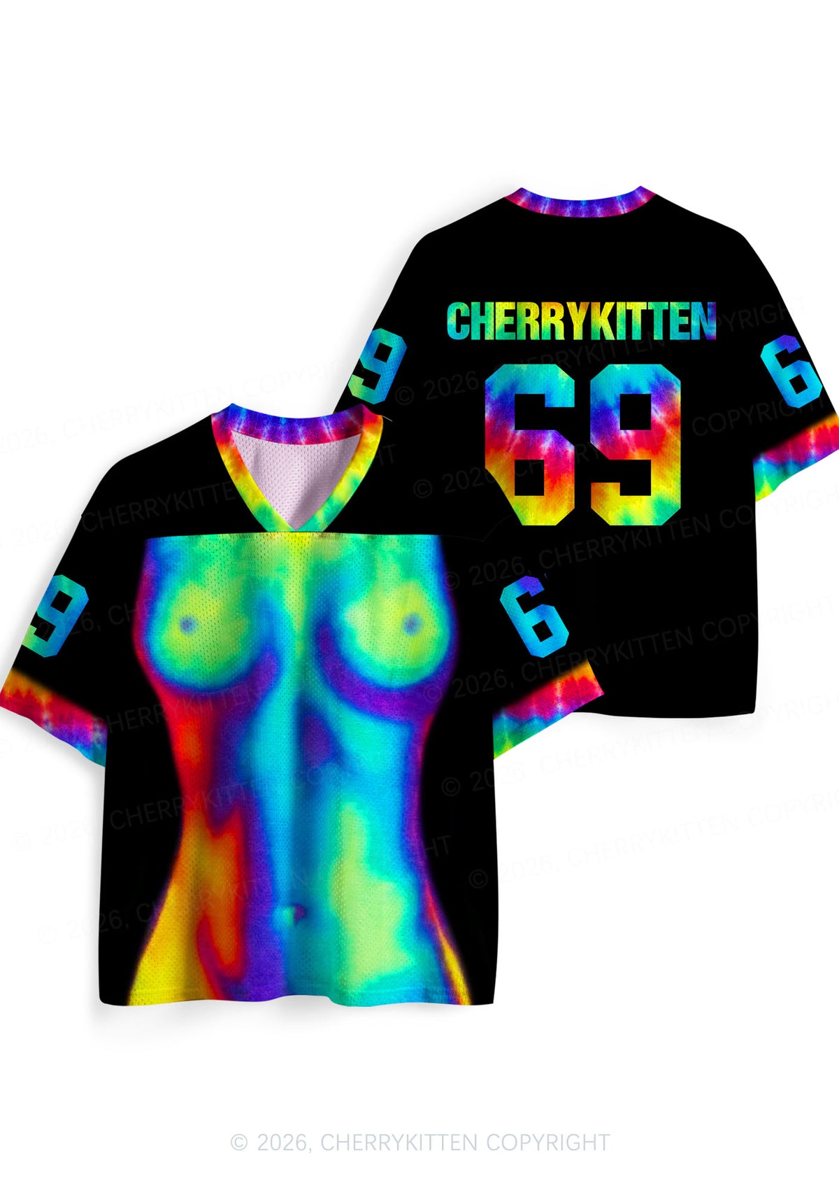 Thermal Txts Y2K Sport Jersey Shirts Cherrykitten
