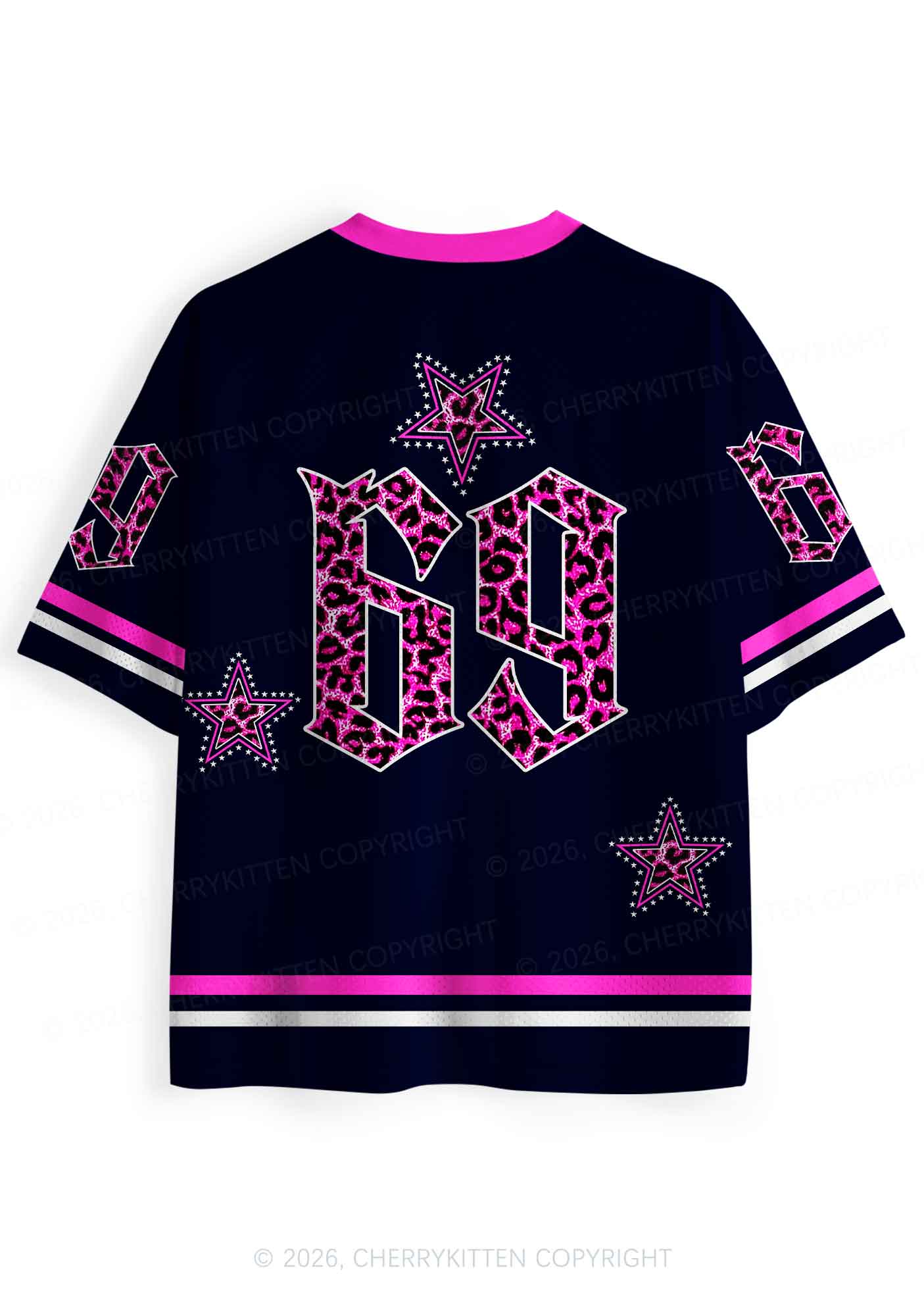 Pink Leopard Fag Princess Pride Y2K Sport Jersey Shirts Cherrykitten