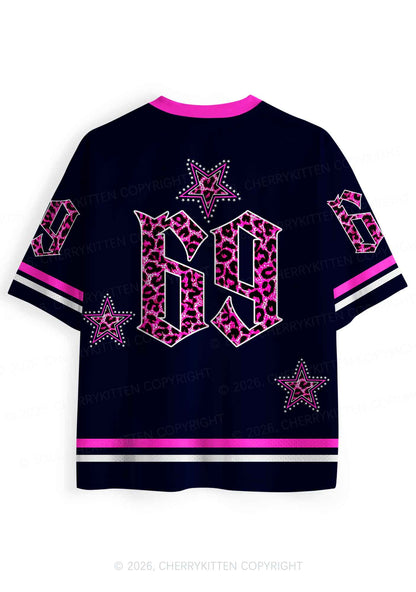 Pink Leopard Fag Princess Pride Y2K Sport Jersey Shirts Cherrykitten