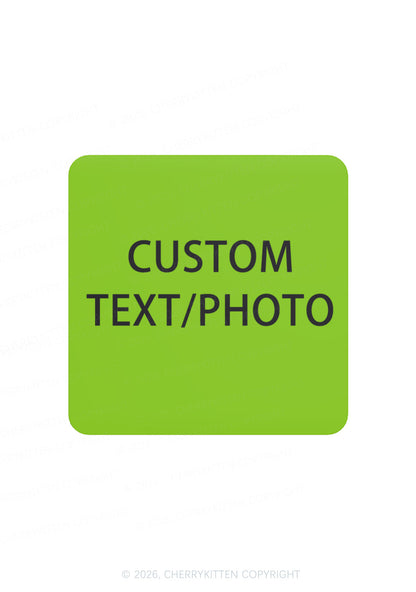 Custom Personalized Text Y2K Soft Magnetic Refrigerator Magnet Cherrykitten