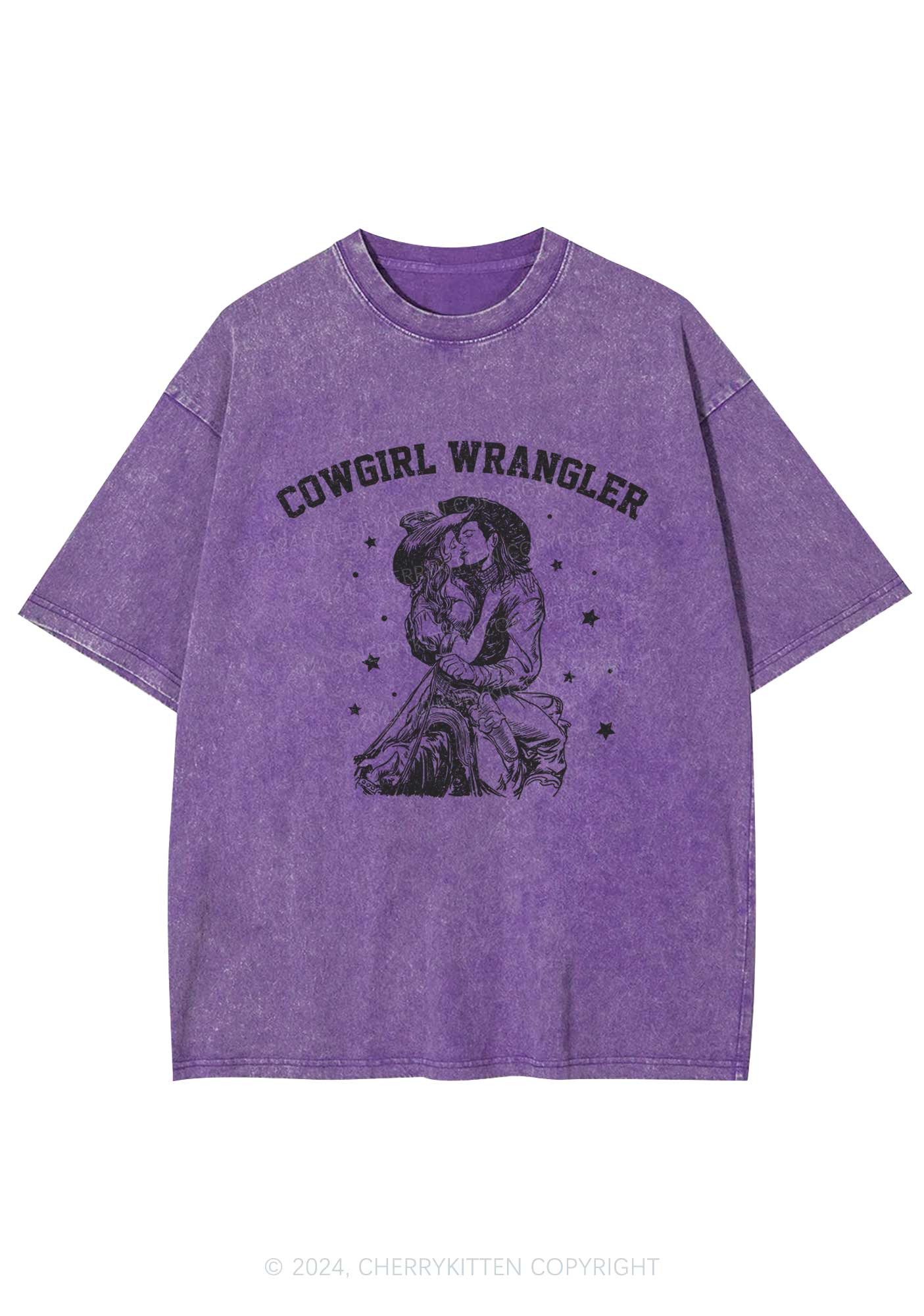 Cowgirl Wrangler Y2K Washed Tee Cherrykitten