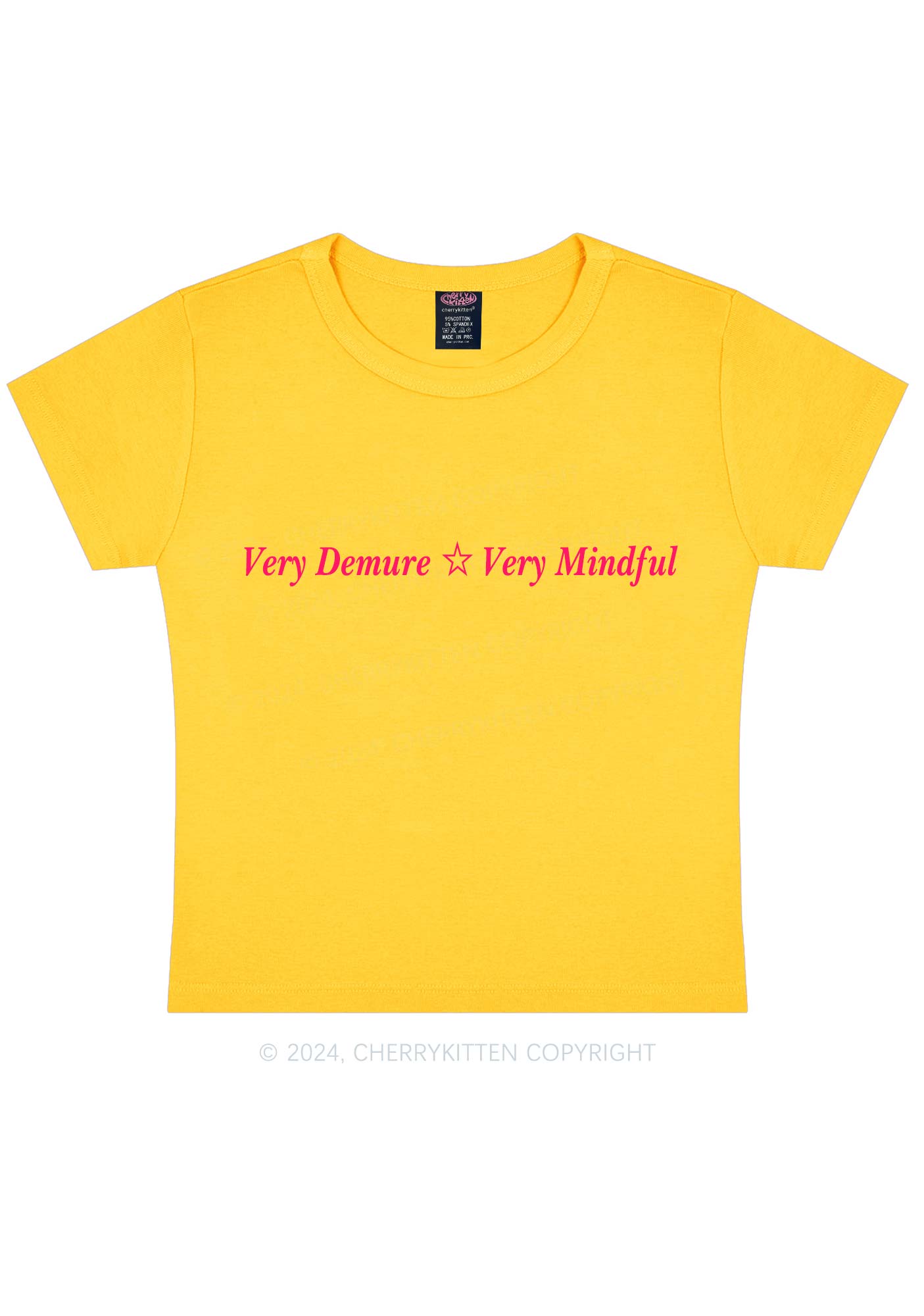 Very Demure Y2K Baby Tee Cherrykitten