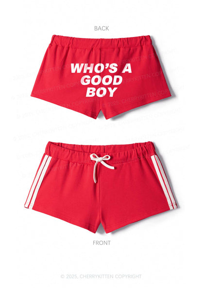 Whos A Good Boy Y2K Drawstring Mini Shorts Cherrykitten
