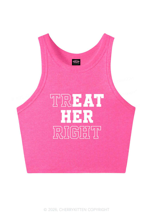 Eat Her Right Pride Y2K Crop Tank Top Cherrykitten