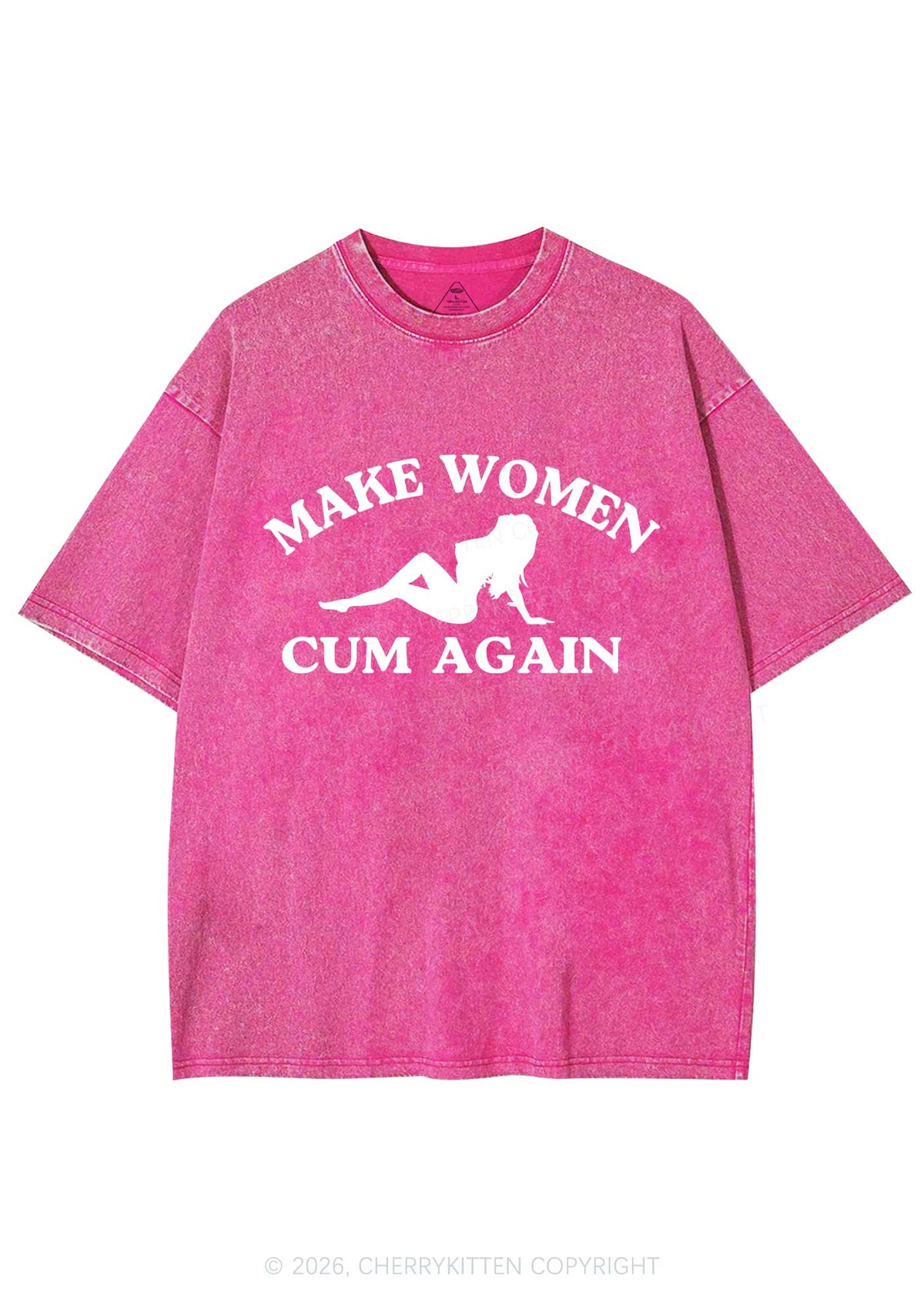 Make Women Cxm Again Y2K Shirts Washed Tee Cherrykitten
