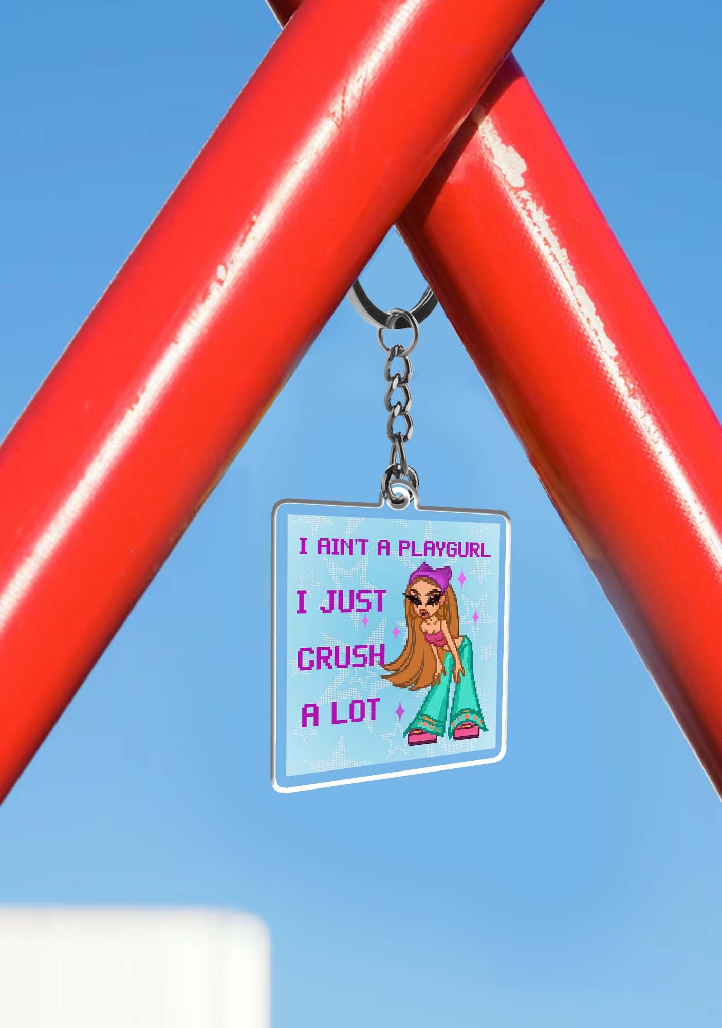 Crush A Lot 1Pc Y2K Keychain Cherrykitten