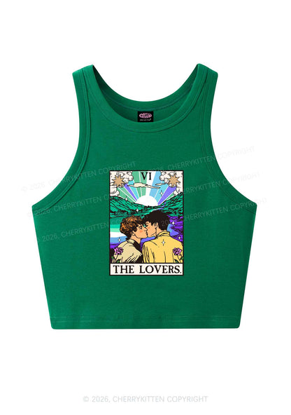 The Gay Lovers Pride Y2K Crop Tank Top Cherrykitten