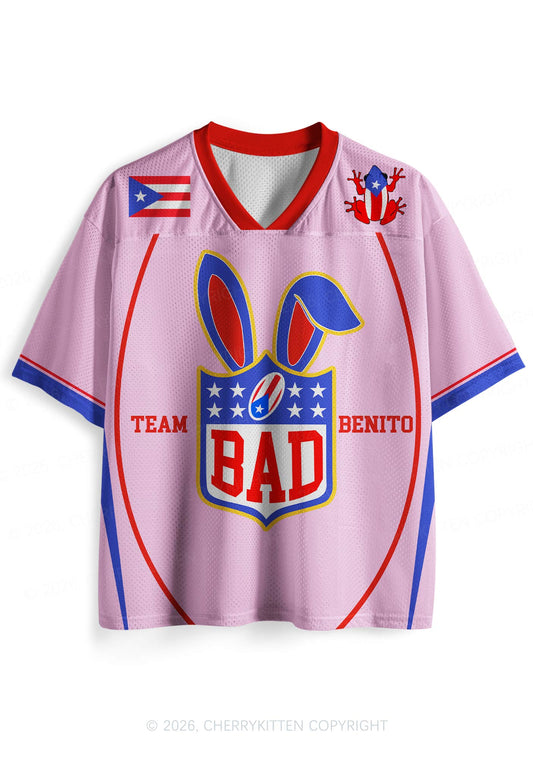 Pink Bad Bunny Y2K Sport Jersey Shirts Cherrykitten