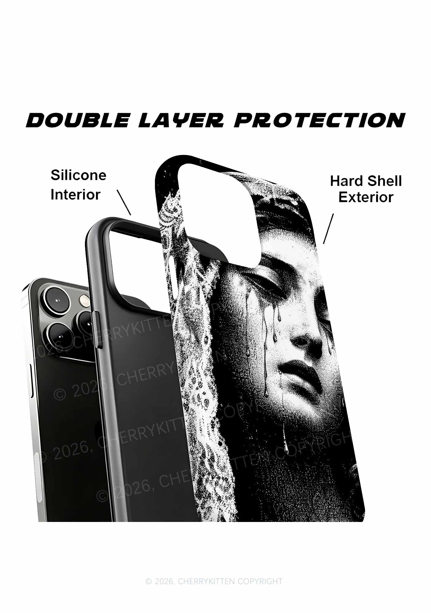Halloween Weeping Veiled Woman Y2K Phone Case Cherrykitten