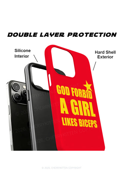 God Forbid A Girl Likes Biceps Y2K Phone Case Cherrykitten