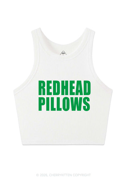 Redhead Pillows St Patricks Y2K Crop Tank Top Cherrykitten