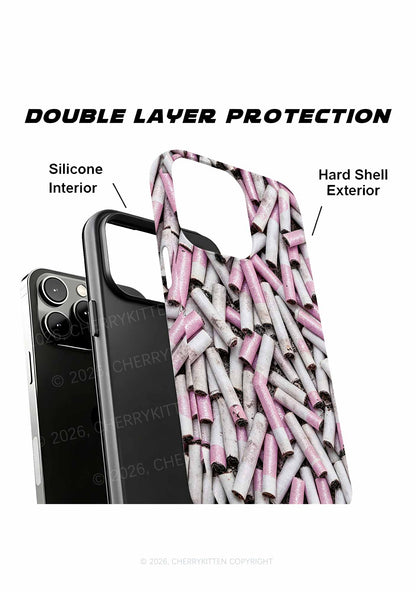 Pink White Cigarette Y2K Phone Case Cherrykitten