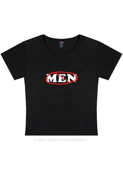 Men Stop Y2K Baby Tee Cherrykitten