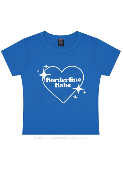 Borderline Personality Babe Y2K Baby Tee Cherrykitten