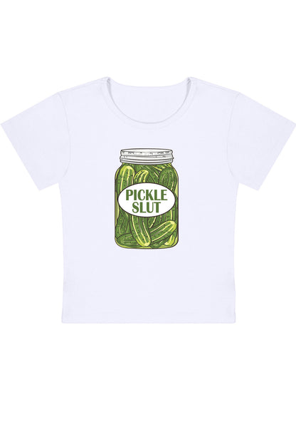 Pickle Slxt Y2K Baby Tee